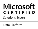 Microsoft Certified Solutions Data Platform Solutions Expert badge